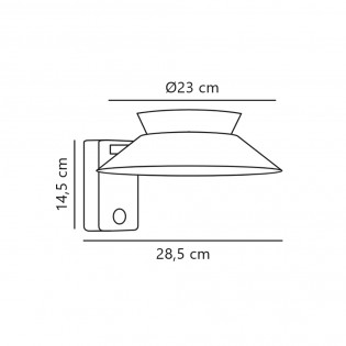 Applique Murale Exterieur LED Justina Solar (5W)