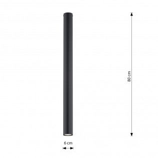 Spot de surface Oscar Noir XXL