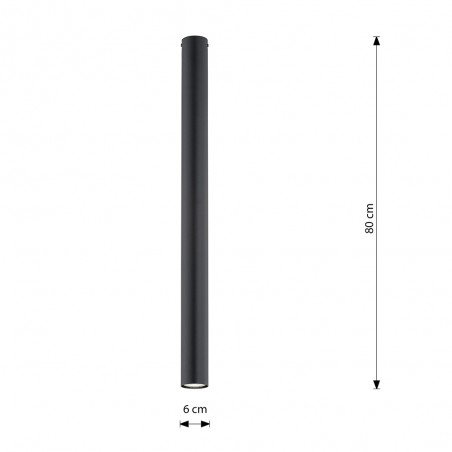Spot de surface Oscar Noir XXL