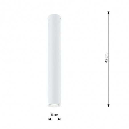 Spot de surface Oscar Blanc L