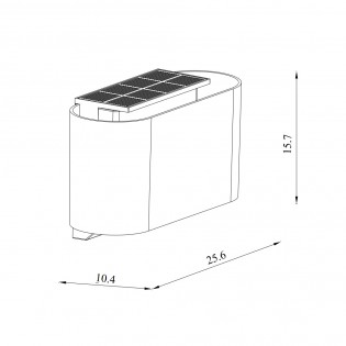 Applique d'extérieur LED Piola Solar (5W)