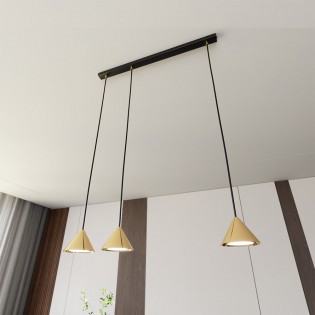 Lámpe de plafond Lout Or (3 lumieres)