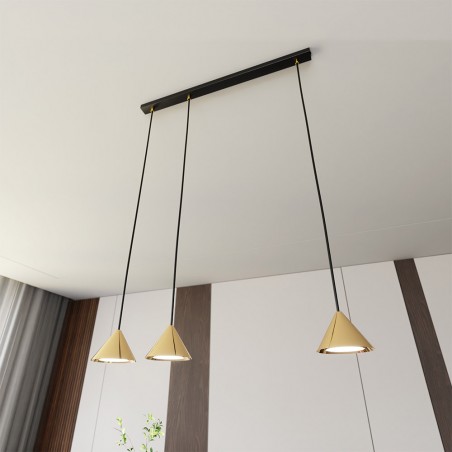 Lámpe de plafond Lout Or (3 lumieres)