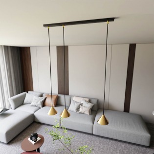 Lámpe de plafond Lout Or (3 lumieres)