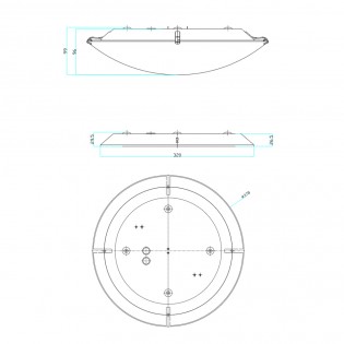 Plafonnier Standard 38