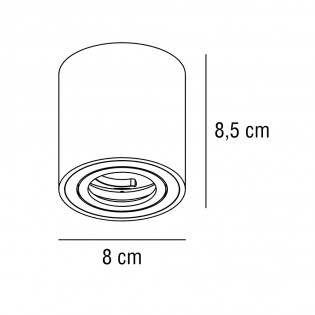 Downlight inclinable pour meubles Sabonis