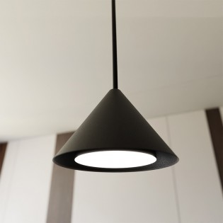 Lámpe de plafond Lout Noir (4 lumieres)