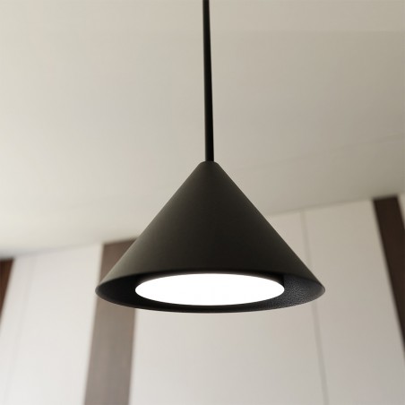 Lámpe de plafond Lout Noir (4 lumieres)