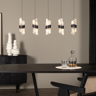 Regletté de plafond LED Kligande (5x7,8W)