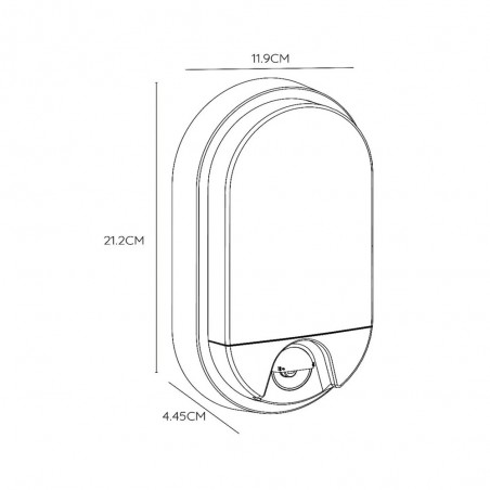 Applique d'extérieur LED à détecteur de mouvement Hups (10W)