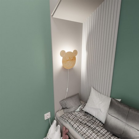 Applique murale enfants Ourson