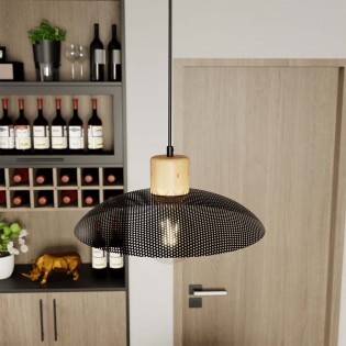 Lámpe de plafond Briana Noir