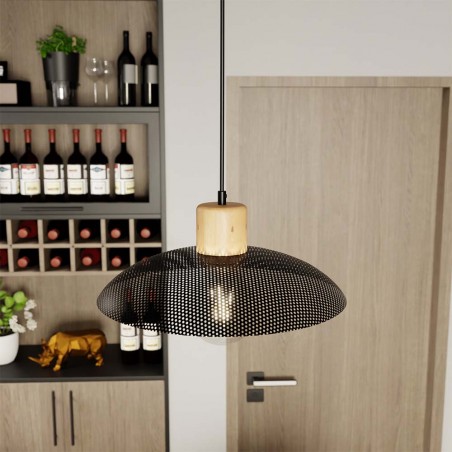 Lámpe de plafond Briana Noir