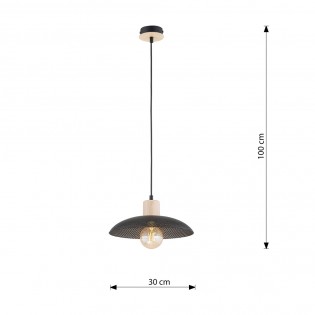 Lámpe de plafond Briana Noir