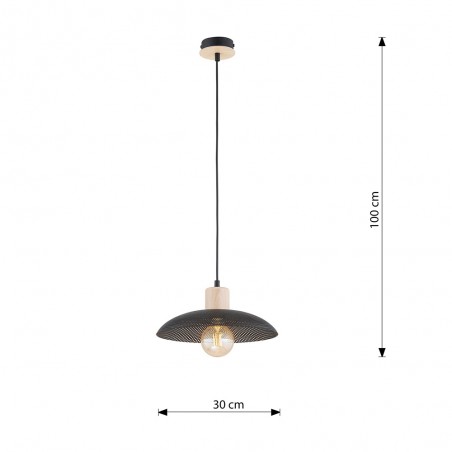 Lámpe de plafond Briana Noir