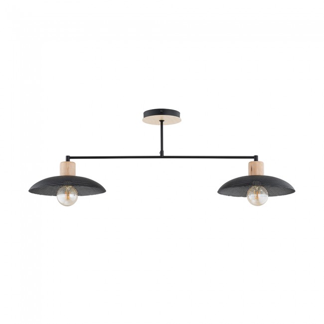 Lámpe de plafond Briana Noir (2 lumieres)