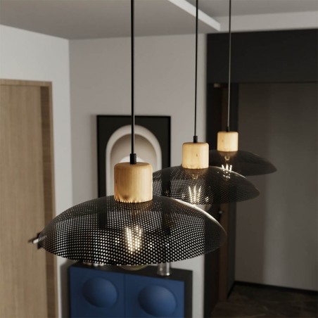 Lámpe de plafond Briana Noir (3 lumieres)