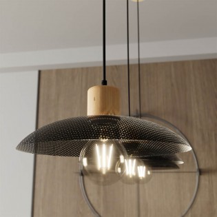 Lámpe de plafond Briana Noir (3 lumieres)