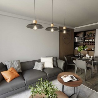 Lámpe de plafond Briana Noir (3 lumieres)