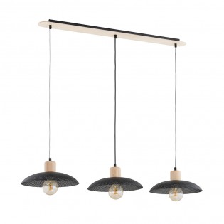Lámpe de plafond Briana Noir (3 lumieres)