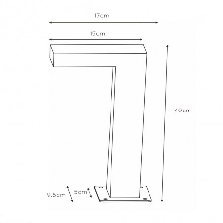 Balisé d'exterieur LED Texas (7W)