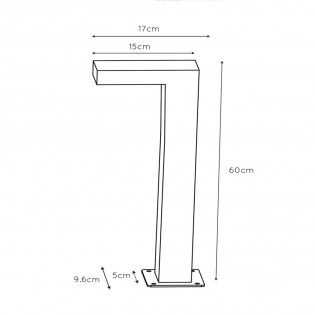 Balisé d'exterieur LED Texas II (7W)