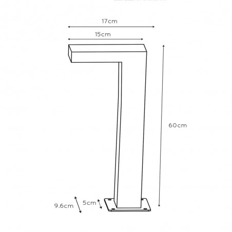 Balisé d'exterieur LED Texas II (7W)