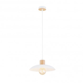 Lámpe de plafond Briana Blanc