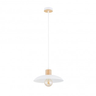 Lámpe de plafond Briana Blanc