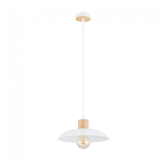 Lámpe de plafond Briana Blanc