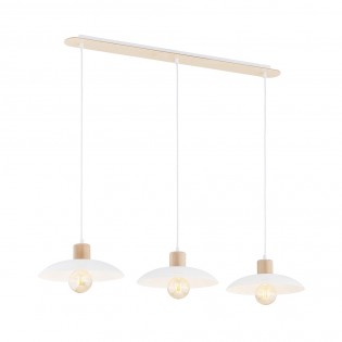 Lámpe de plafond Briana Blanc (3 lumieres)