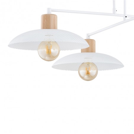 Lámpe de plafond Briana Blanc (4 lumieres)