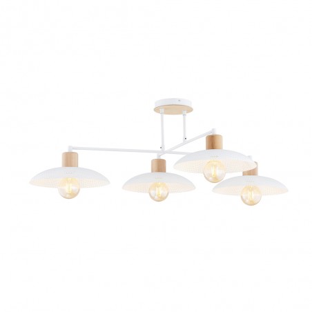 Lámpe de plafond Briana Blanc (4 lumieres)