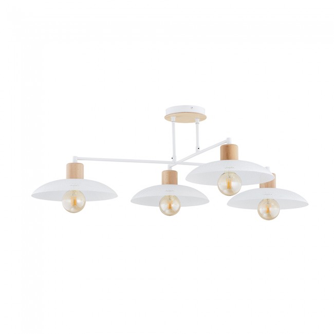 Lámpe de plafond Briana Blanc (4 lumieres)