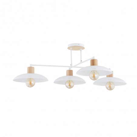 Lámpe de plafond Briana Blanc (4 lumieres)
