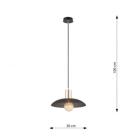 Lámpe de plafond Cima Noir