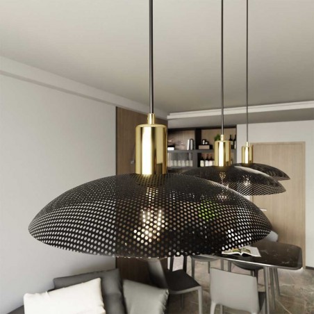 Lámpe de plafond Cima Noir (3 lumieres)