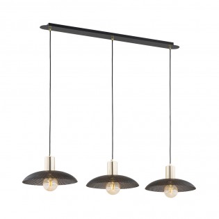 Lámpe de plafond Cima Noir (3 lumieres)