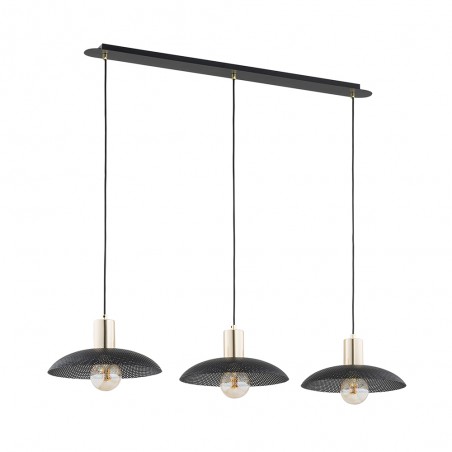 Lámpe de plafond Cima Noir (3 lumieres)