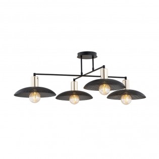 Lámpe de plafond Cima Noir (4 lumieres)