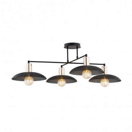 Lámpe de plafond Cima Noir (4 lumieres)