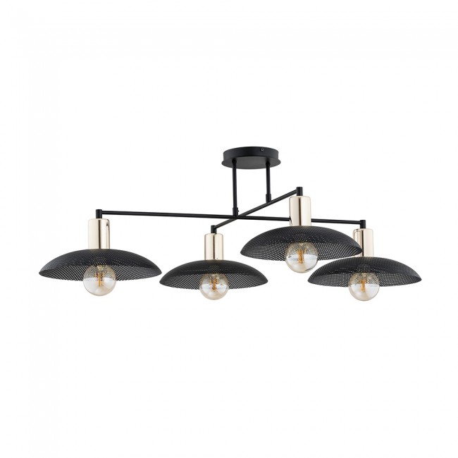 Lámpe de plafond Cima Noir (4 lumieres)