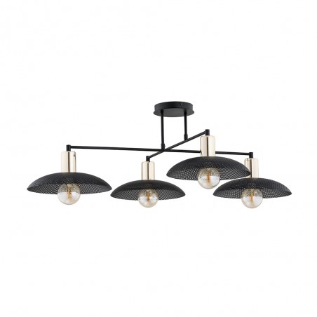 Lámpe de plafond Cima Noir (4 lumieres)