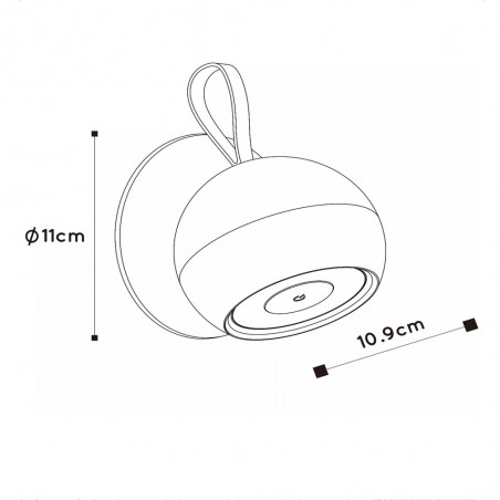 Lampe portable rechargeable LED Lunex (2W)
