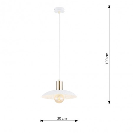 Lámpe de plafond Cima Blanc