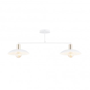 Lámpe de plafond Cima Blanc (2 lumieres)