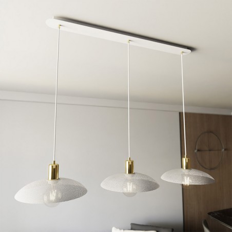 Lámpe de plafond Cima Blanc (3 lumieres)