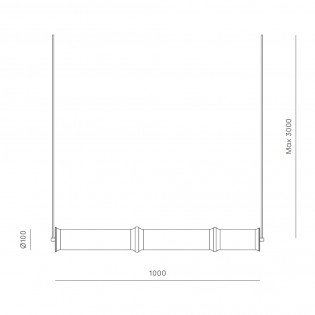 Suspension LED Canna (20W)