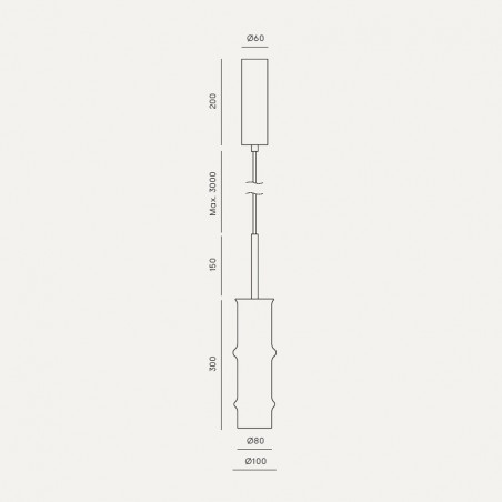 Suspension LED Canna (9W)