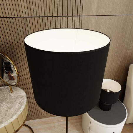 Lámpadaire Canda Noir+Blanc